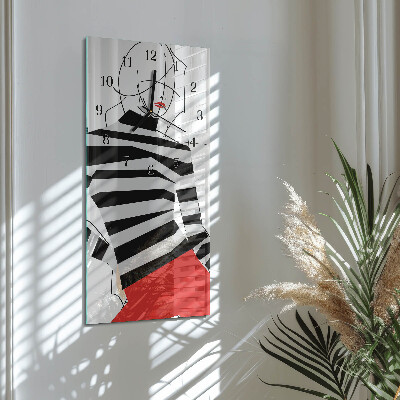 Horloge murale verticale Femme blanche
