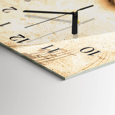 Horloge murale verticale Microphone