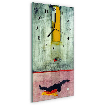 Horloge murale verticale Motifs colorés