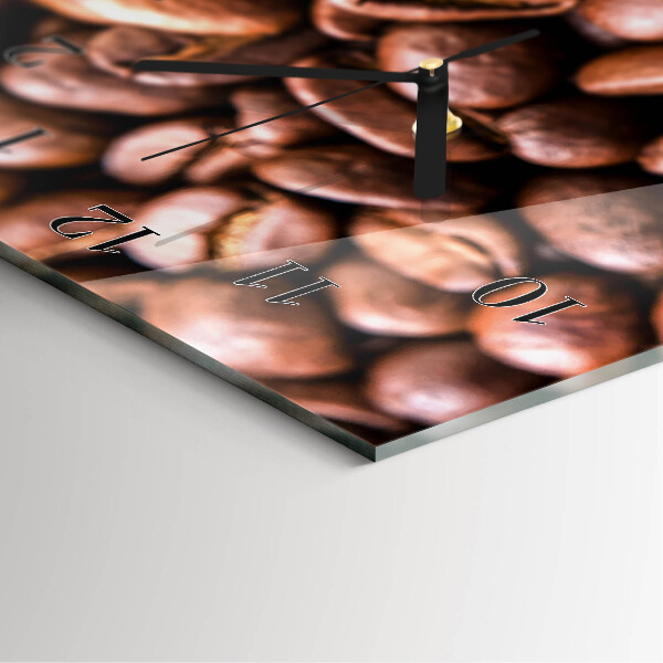 Horloge murale verticale Grains de caféine