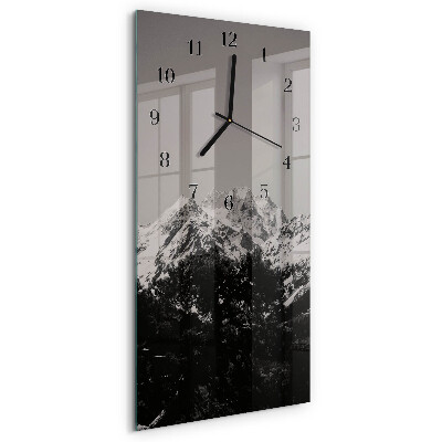 Horloge murale verticale Montagnes