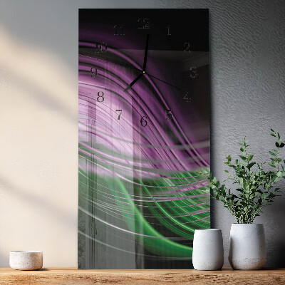 Horloge murale verticale Art abstrait