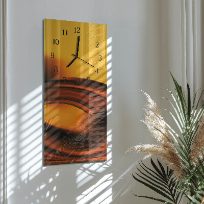 Horloge murale verticale Abstraction