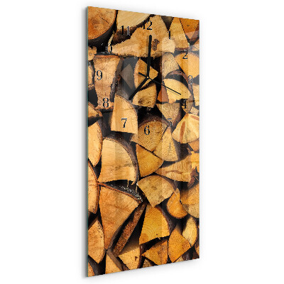 Horloge murale verticale Bois