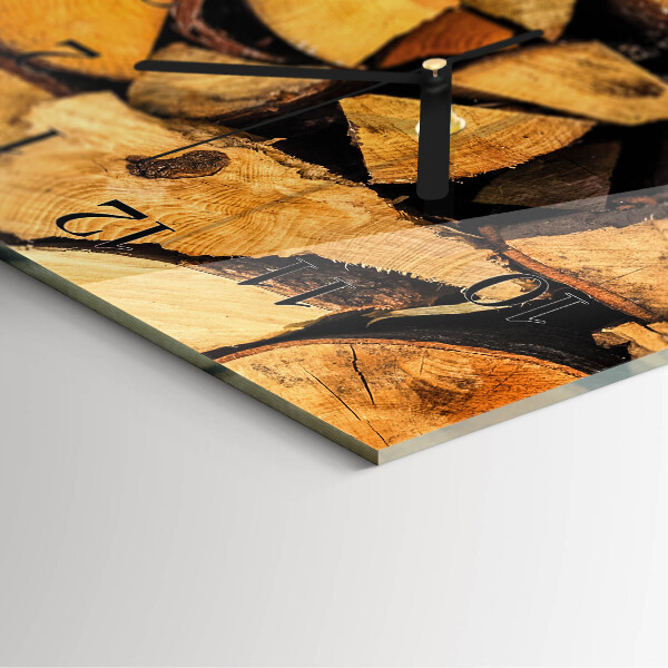 Horloge murale verticale Bois