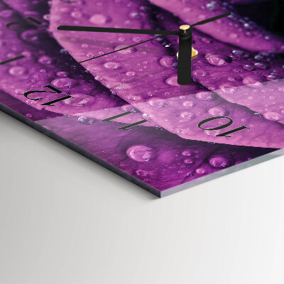 Horloge murale verticale Rose