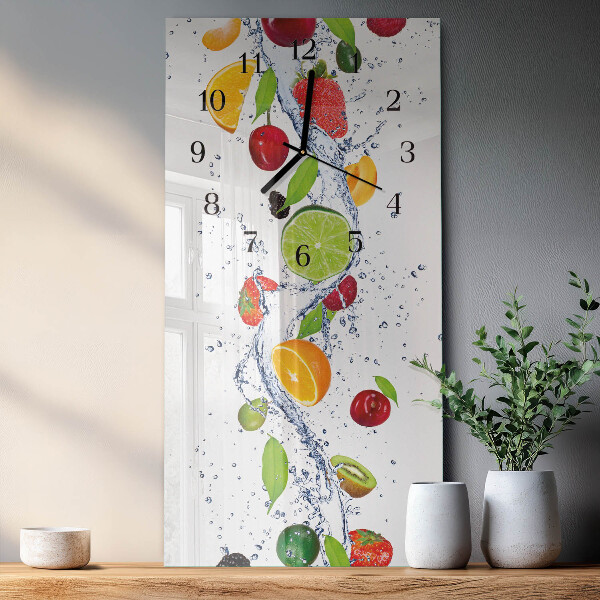 Horloge murale verticale Fruit