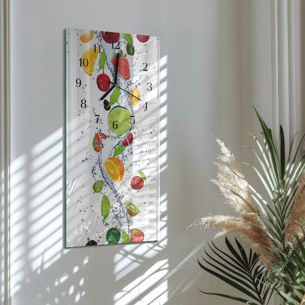Horloge murale verticale Fruit