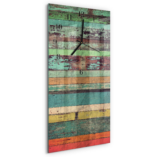 Horloge murale verticale Bois