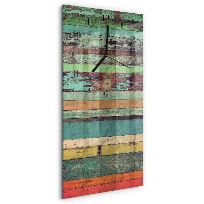 Horloge murale verticale Bois