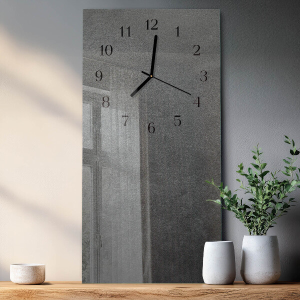 Horloge murale verticale Mur de marbre