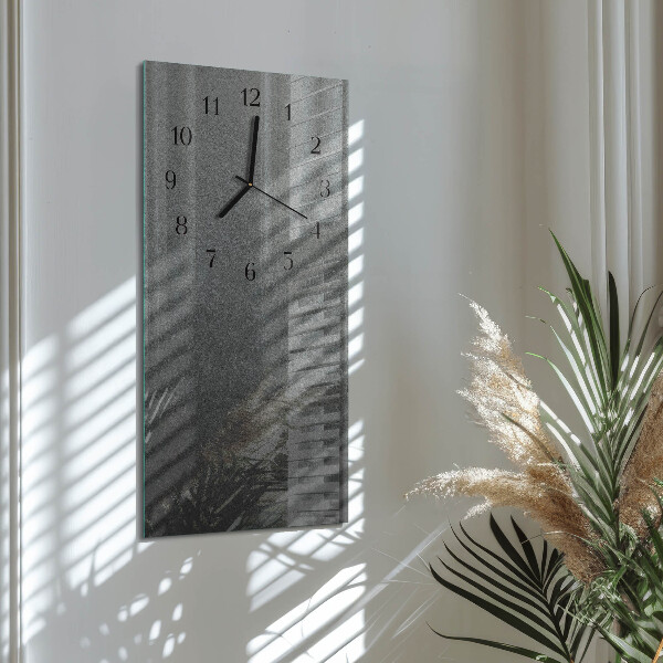 Horloge murale verticale Mur de marbre