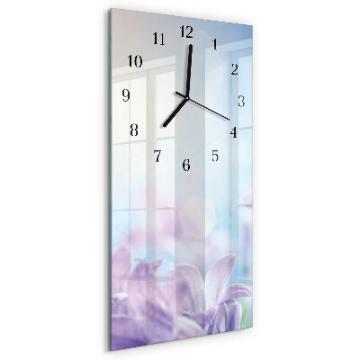 Horloge murale verticale Violet