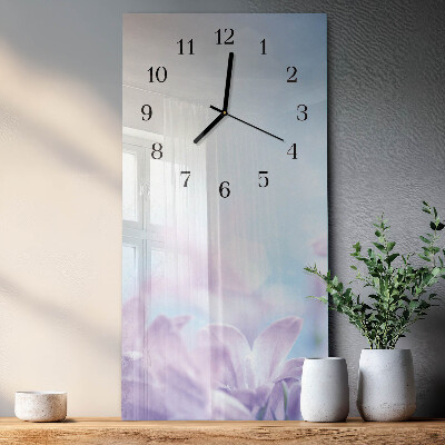 Horloge murale verticale Violet