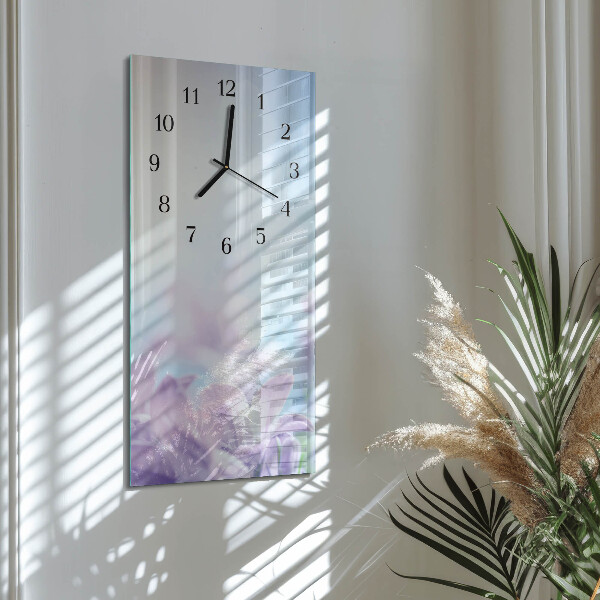 Horloge murale verticale Violet