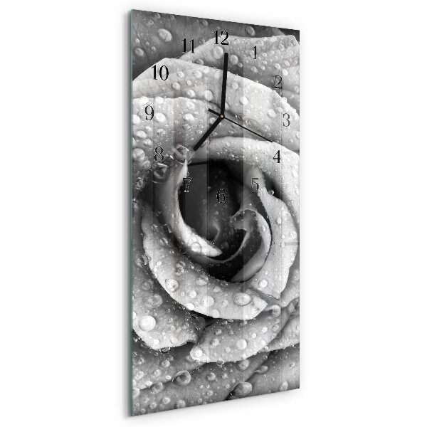 Horloge murale verticale Rose