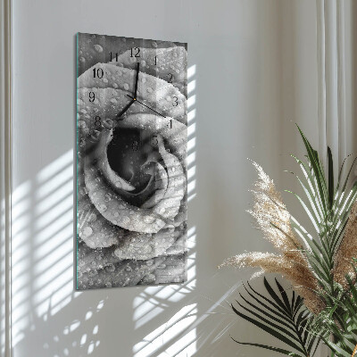 Horloge murale verticale Rose