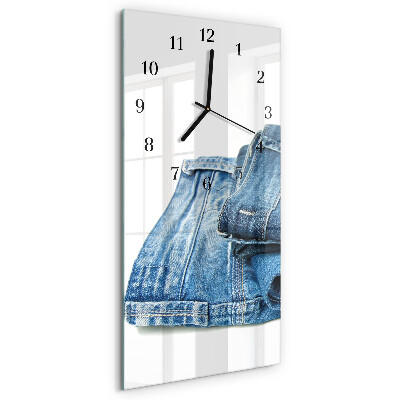 Horloge murale verticale Jeans
