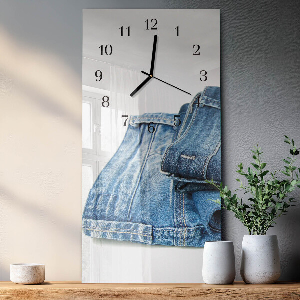 Horloge murale verticale Jeans