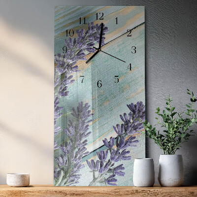 Horloge murale verticale Lavande