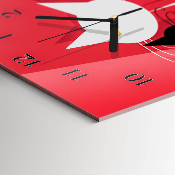 Horloge murale verticale Chats