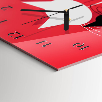 Horloge murale verticale Chats