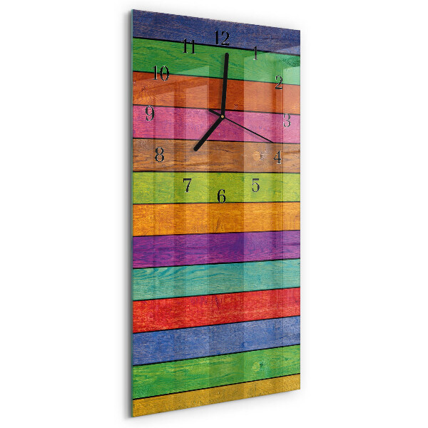 Horloge murale verticale Rayures