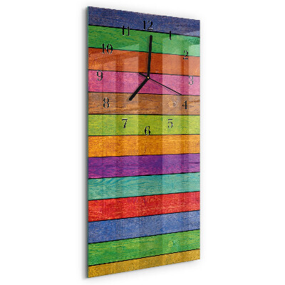 Horloge murale verticale Rayures