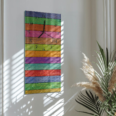 Horloge murale verticale Rayures