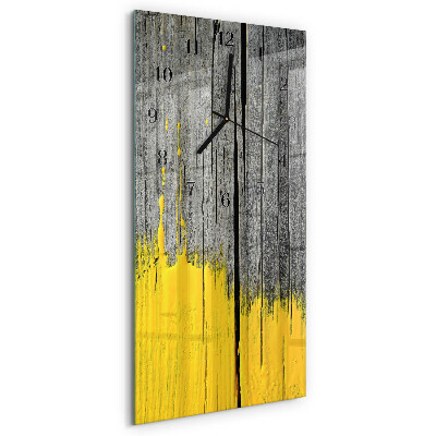 Horloge murale verticale Planche en bois