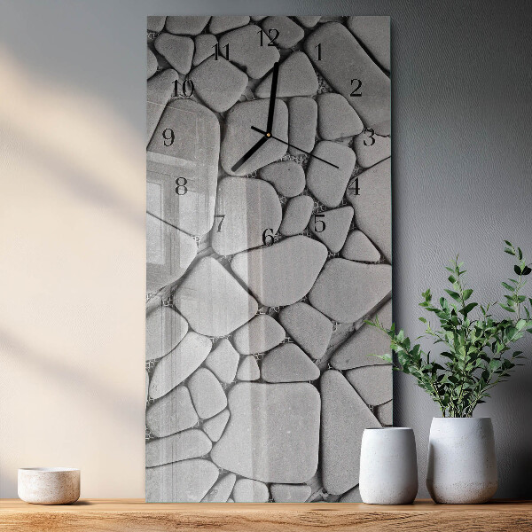 Horloge murale verticale Pierres
