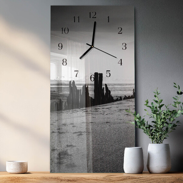 Horloge murale verticale Plage