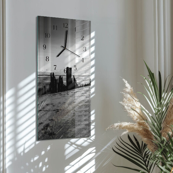 Horloge murale verticale Plage