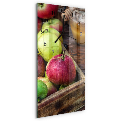 Horloge murale verticale Pomme