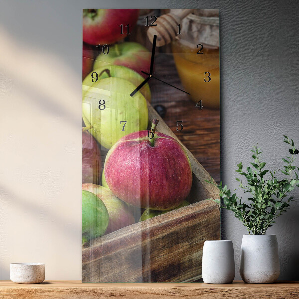 Horloge murale verticale Pomme