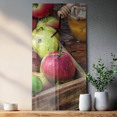 Horloge murale verticale Pomme