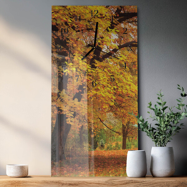Horloge murale verticale Arbre