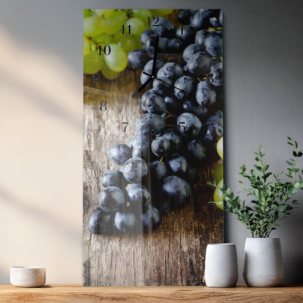 Horloge murale verticale Raisin