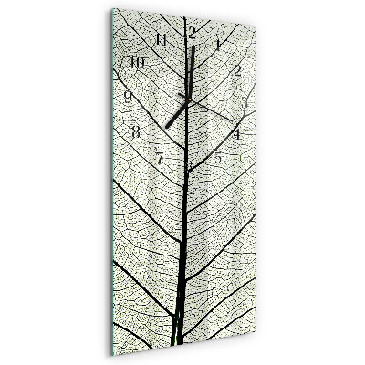 Horloge murale verticale Feuille