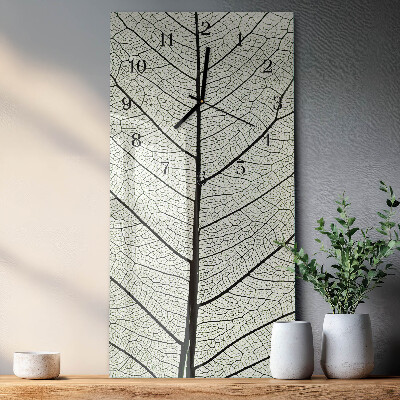Horloge murale verticale Feuille