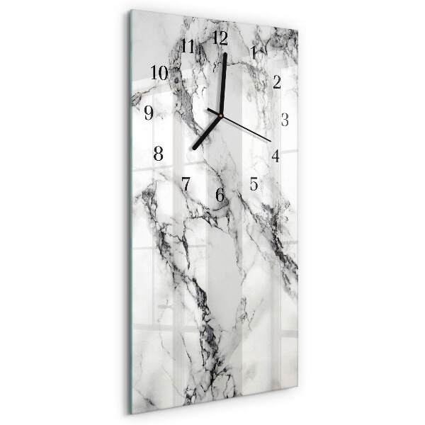 Horloge murale verticale Marbre