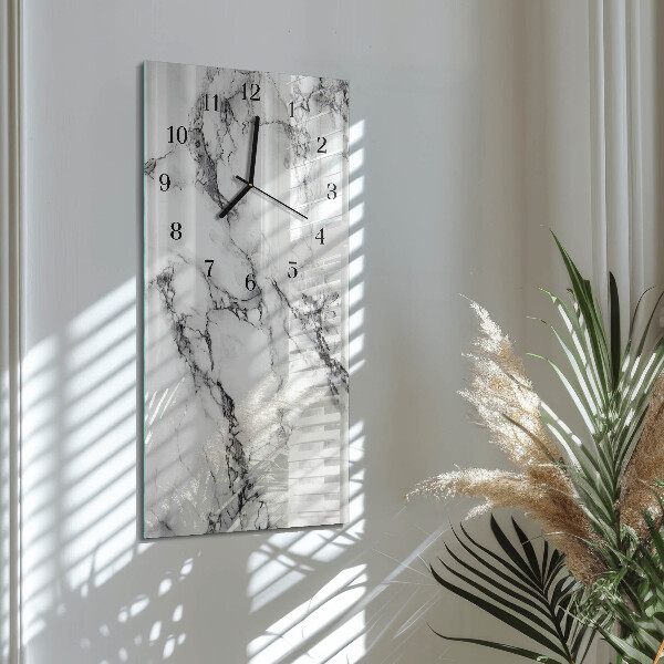 Horloge murale verticale Marbre