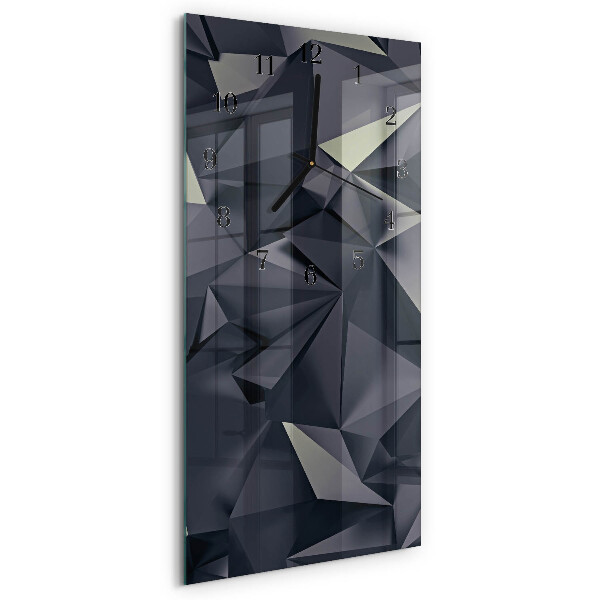 Horloge murale verticale Triangles