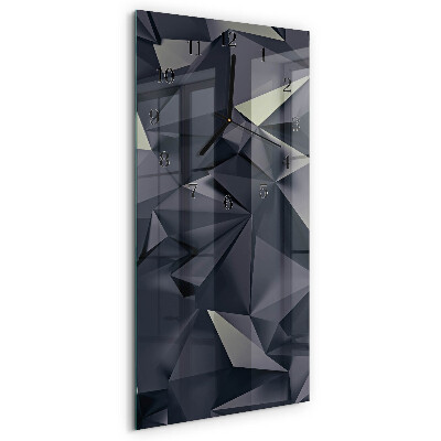 Horloge murale verticale Triangles