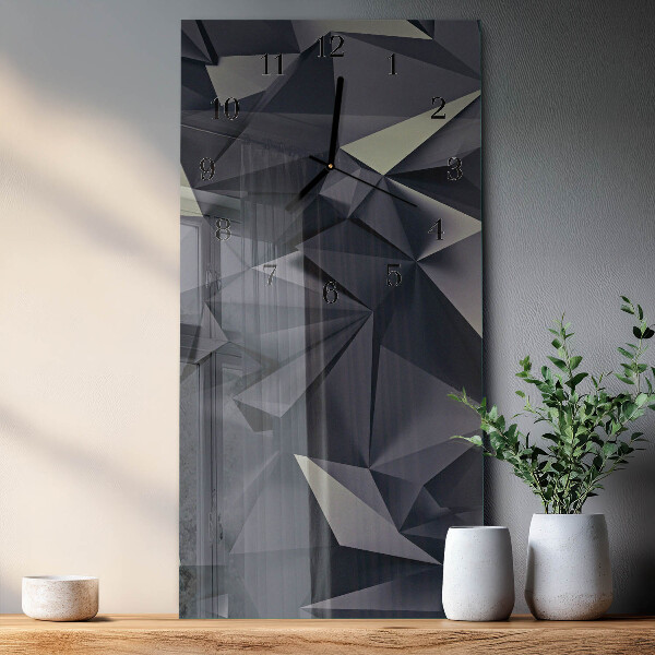 Horloge murale verticale Triangles