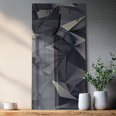 Horloge murale verticale Triangles