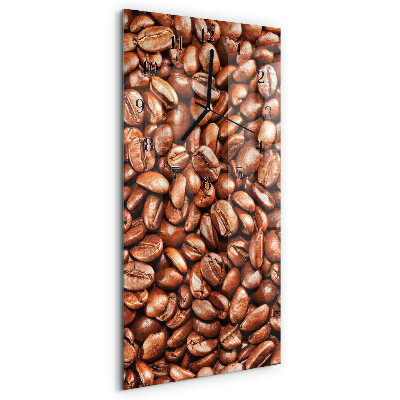Horloge murale verticale Café en grains