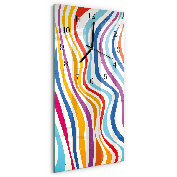 Horloge murale verticale Flots