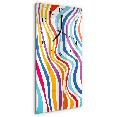 Horloge murale verticale Flots