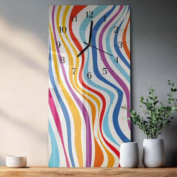 Horloge murale verticale Flots